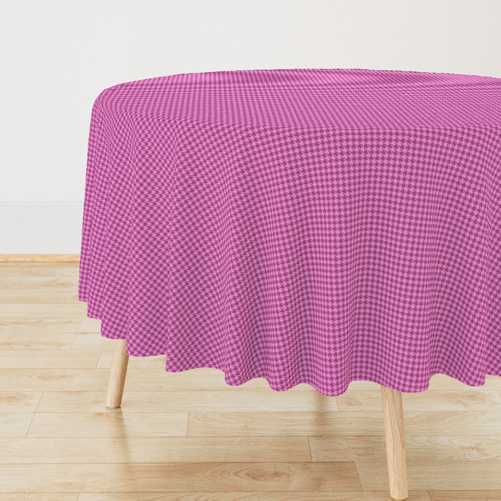 Small Pink on Plum Houndstooth 