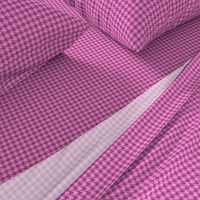 Small Pink on Plum Houndstooth 