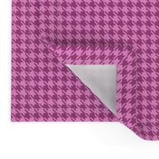 Small Pink on Plum Houndstooth 