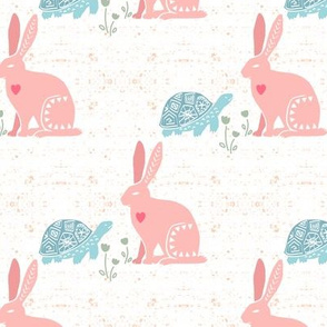 tortoise and hare pink
