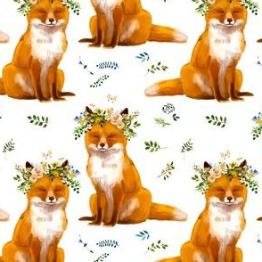 4" Bohemian Spring Fox - White