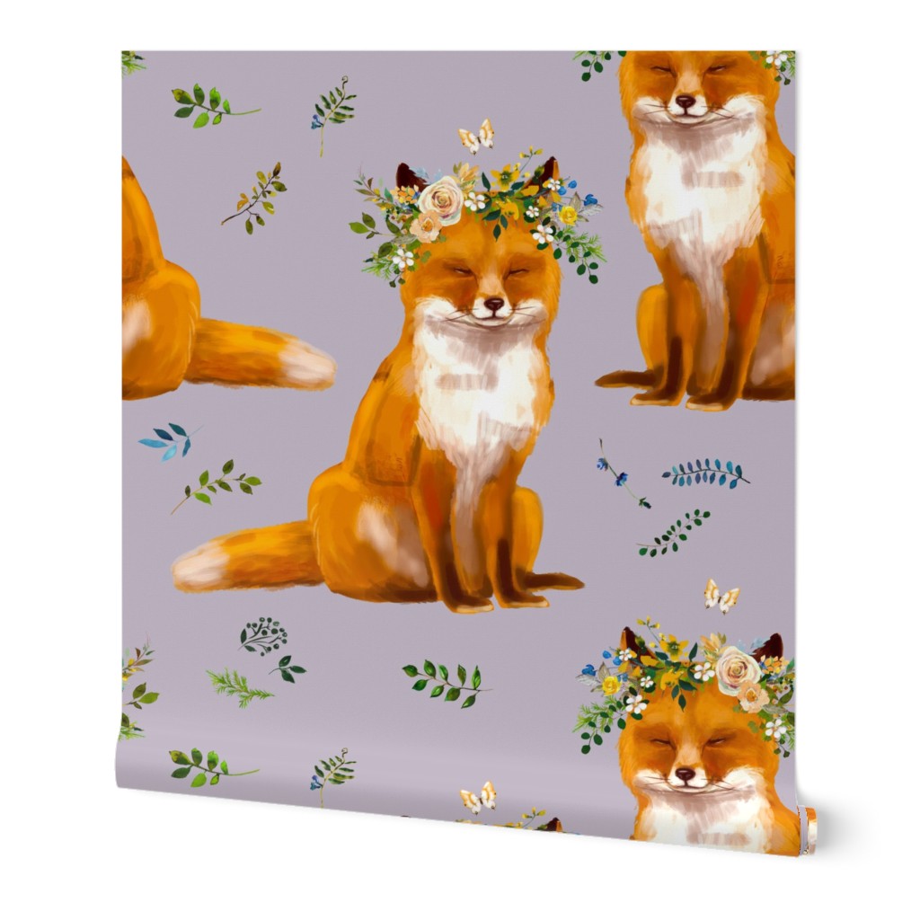 8" Bohemian Spring Fox - Lilac