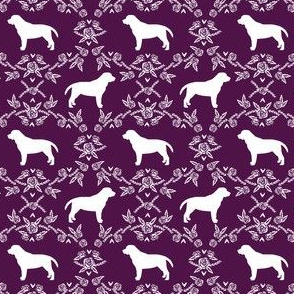 labrador retriever pet quilt c silhouette floral dog breed quilt coordinates fabric