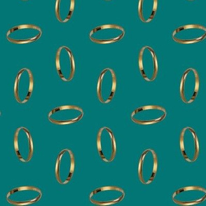 golden ring - green