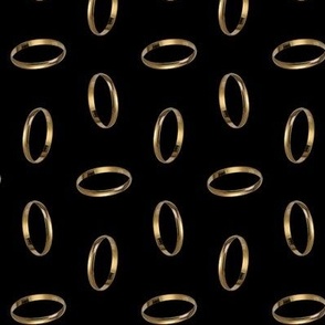 golden ring - black