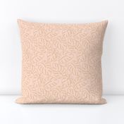 Monstera Continuous Line - Pale Peach and Gold_50Size