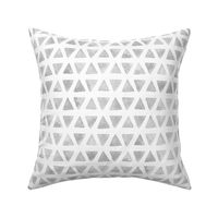 Triangles - Silver Grey Watercolor Shapes Gender Neutral Baby Kids GingerLous