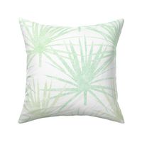 Saw Palmettos Green On White Jumbo 150L