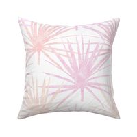 Saw Palmettos Pink On White 150L