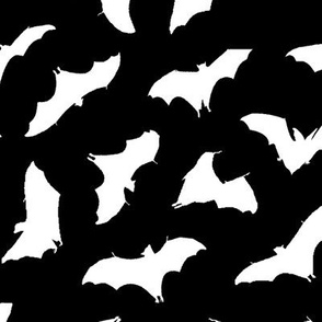 Bats in Flight // Black // Large