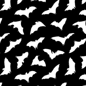 Bats in Flight // Black // Small