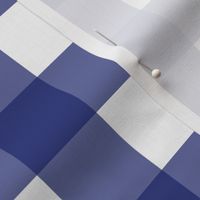 Prussian Blue + White Gingham by Su_G_©SuSchaefer