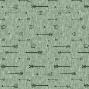 arrows on Linen - fern - ROTATED 