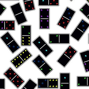 Black Dominoes Pattern