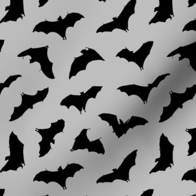 Bats in Flight // Light Grey // Small
