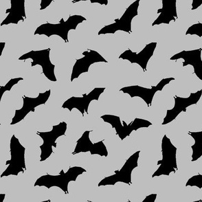 Bats in Flight // Light Grey // Small