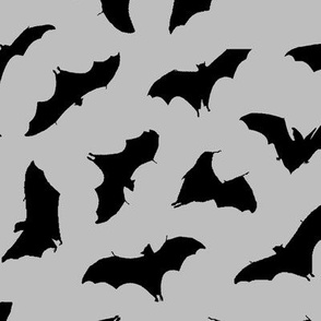 Bats in Flight // Light Grey // Large