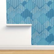 Art Deco Clouds - Large