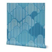 Art Deco Clouds - Large