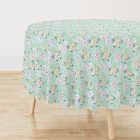 unicorn floral M - mint