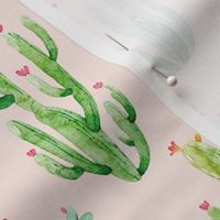 6" Watercolor Desert Cactus // Blush