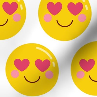 heart eyes XL :: cheeky emoji faces