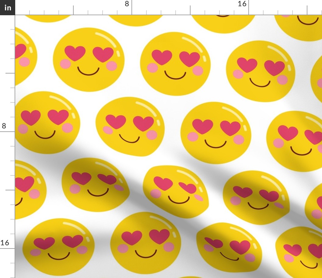 heart eyes XL :: cheeky emoji faces