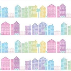 Charleston Houses - Rainbow Row