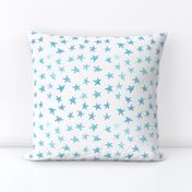 Blue Watercolor Stars