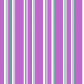 Easter Parade Multi Purple Stripe