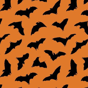 Bats in Flight // Orange // Small