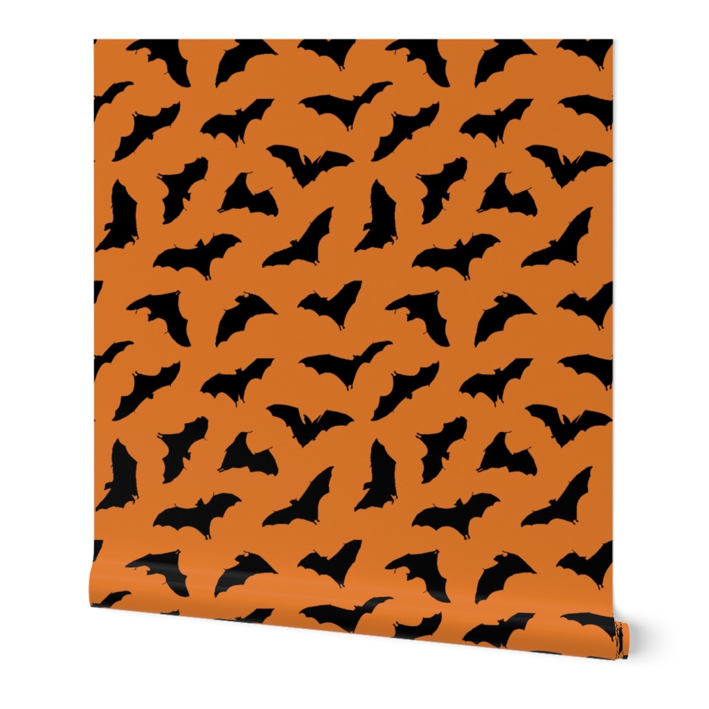 Bats in Flight // Orange // Large
