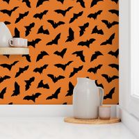 Bats in Flight // Orange // Large