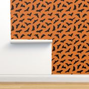 Bats in Flight // Orange // Large