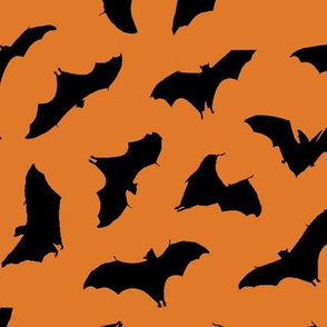 Bats in Flight // Orange // Large