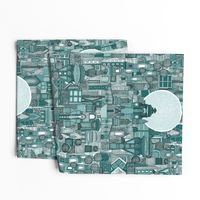 space city mono teal