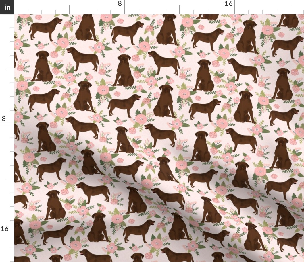 labrador retriever chocolate lab pet quilt d quilt floral coordinates dog fabric 