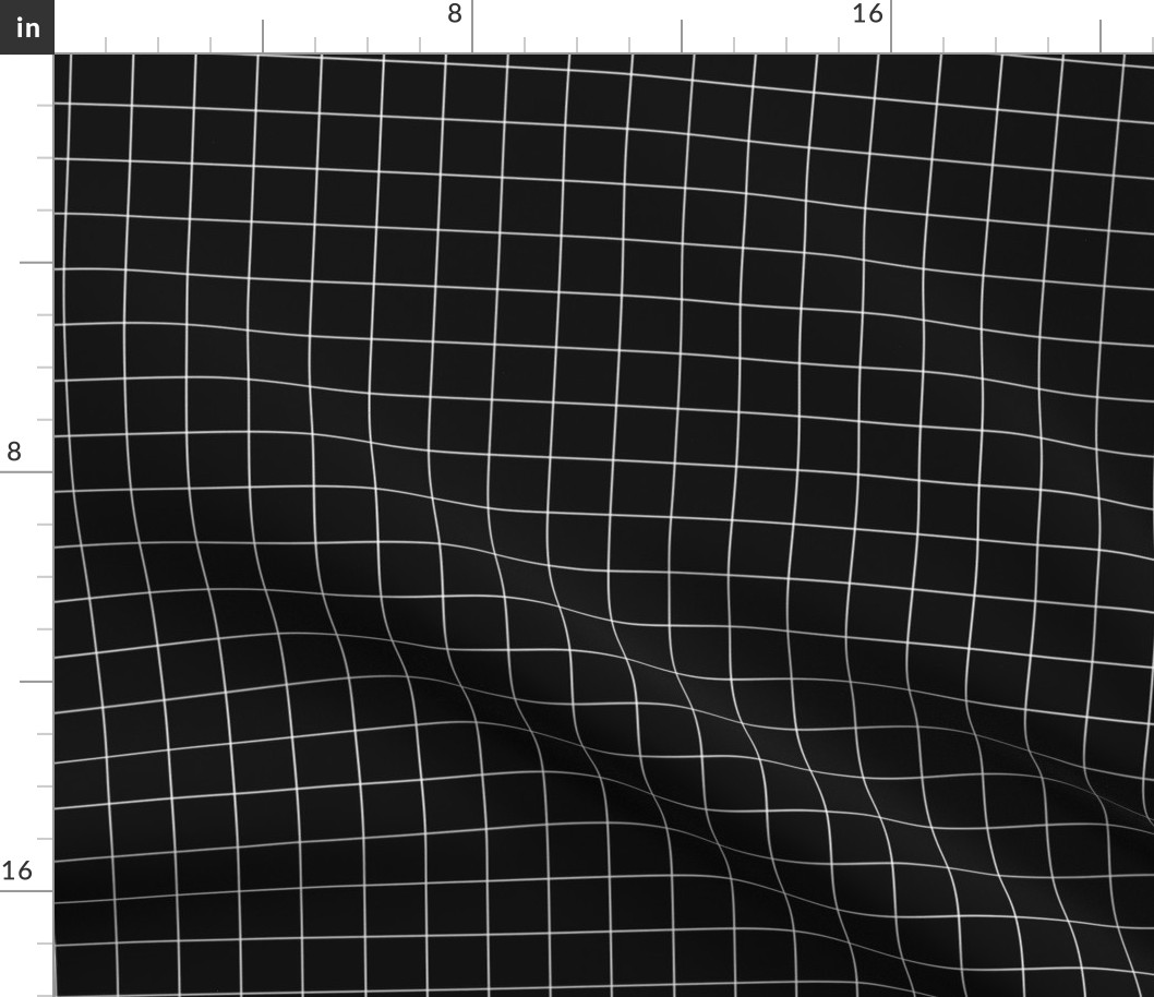 Black plaid fabric pattern.