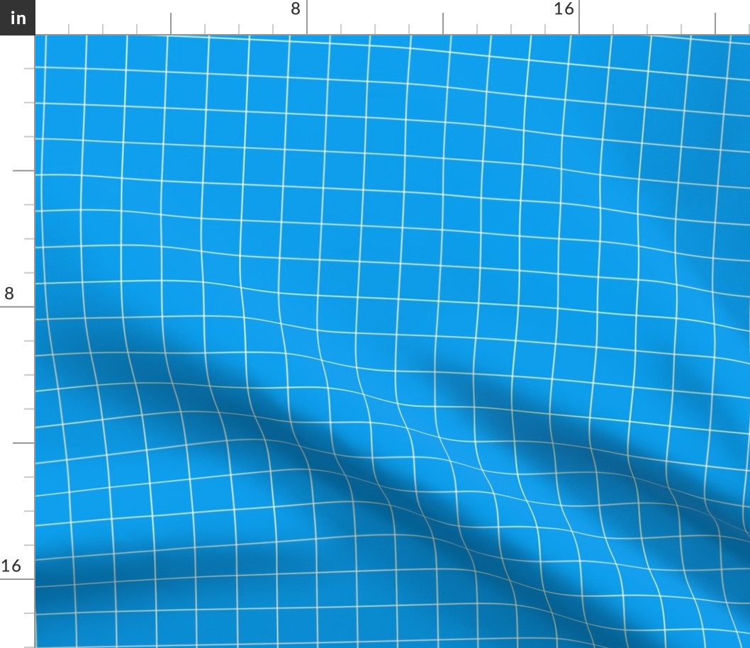 Sky blue plaid fabric pattern.