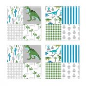 dino quilt  dinosaurs nursery cheater quilt 