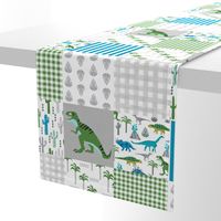 dino quilt  dinosaurs nursery cheater quilt 