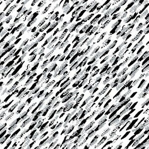 Abstract Brush Strokes - Traces with Grey and Black by Minikuosi