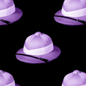 pith helmet purple