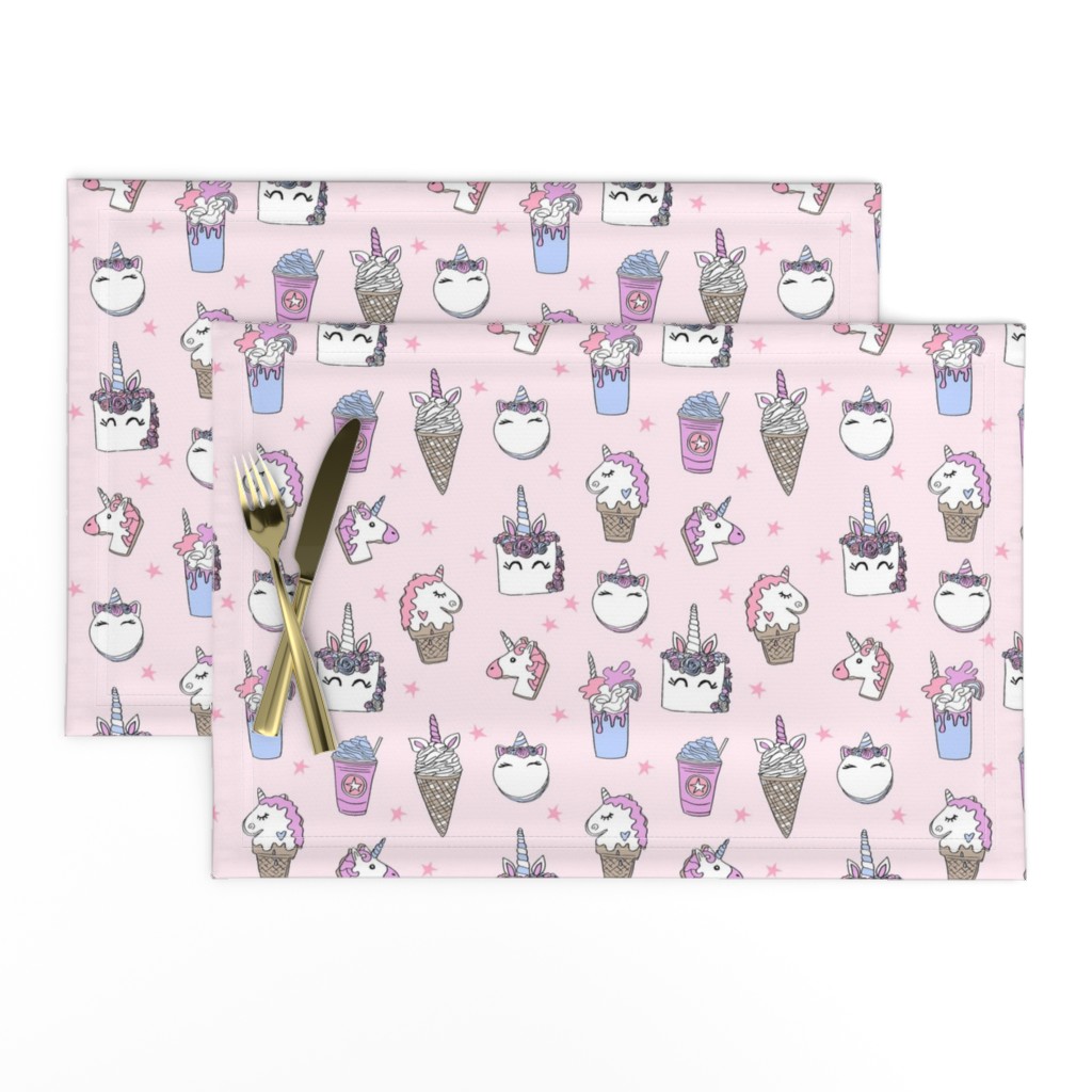 unicorn food // ice cream cone unicorns cake cute kawaii rainbows fabric pastel pink