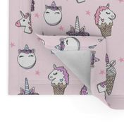 unicorn food // ice cream cone unicorns cake cute kawaii rainbows fabric pastel pink