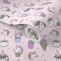 unicorn food // ice cream cone unicorns cake cute kawaii rainbows fabric pastel pink