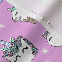unicorn food // ice cream cone unicorns cake cute kawaii rainbows fabric pink