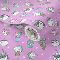 unicorn food // ice cream cone unicorns cake cute kawaii rainbows fabric pink