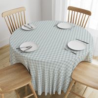 Dusty Aqua Gingham Check: Small Blue Green Check - .75 Inch Check