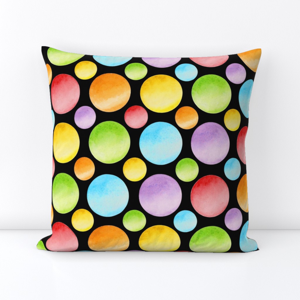 Candy Rainbow Big Polka Dots